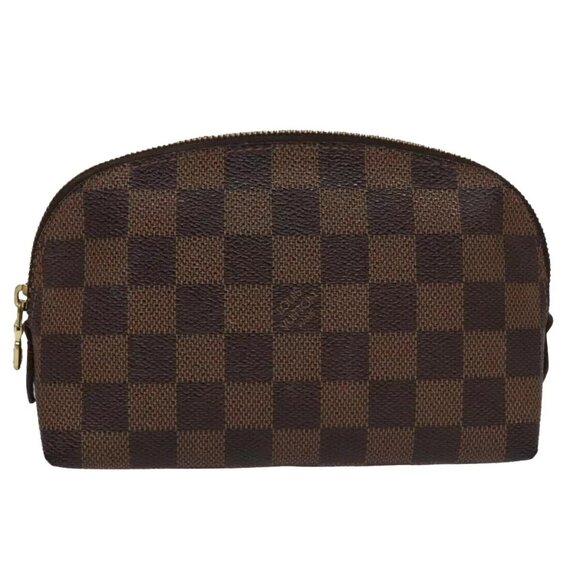 LOUIS VUITTON Damier Ebene Pochette Cosmetic PM Pouch N47516 LV Auth am7399 - Picture 1 of 16